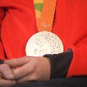 Silber Medaille Paralympics Rio 16 Edina Mueller